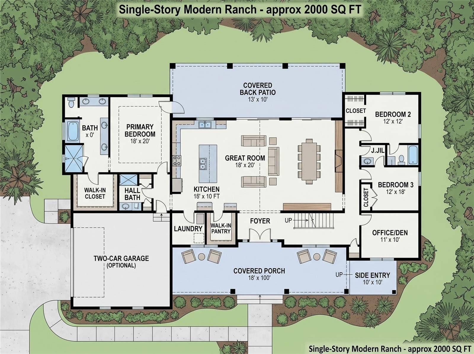 7371 TREADWAY ROAD, Port Charlotte, FL 33981 Depiction of a floor plan