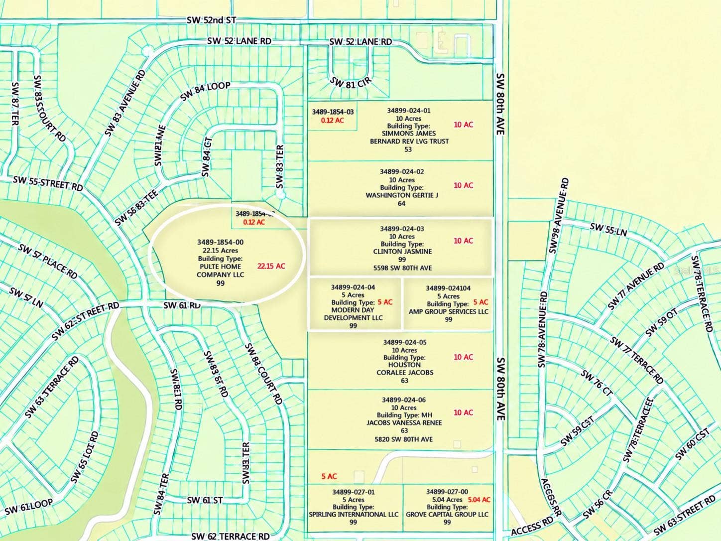5598 SW 80TH AVENUE, Ocala, FL 34481 5598 SW 80TH AVENUE, Ocala, FL 34481