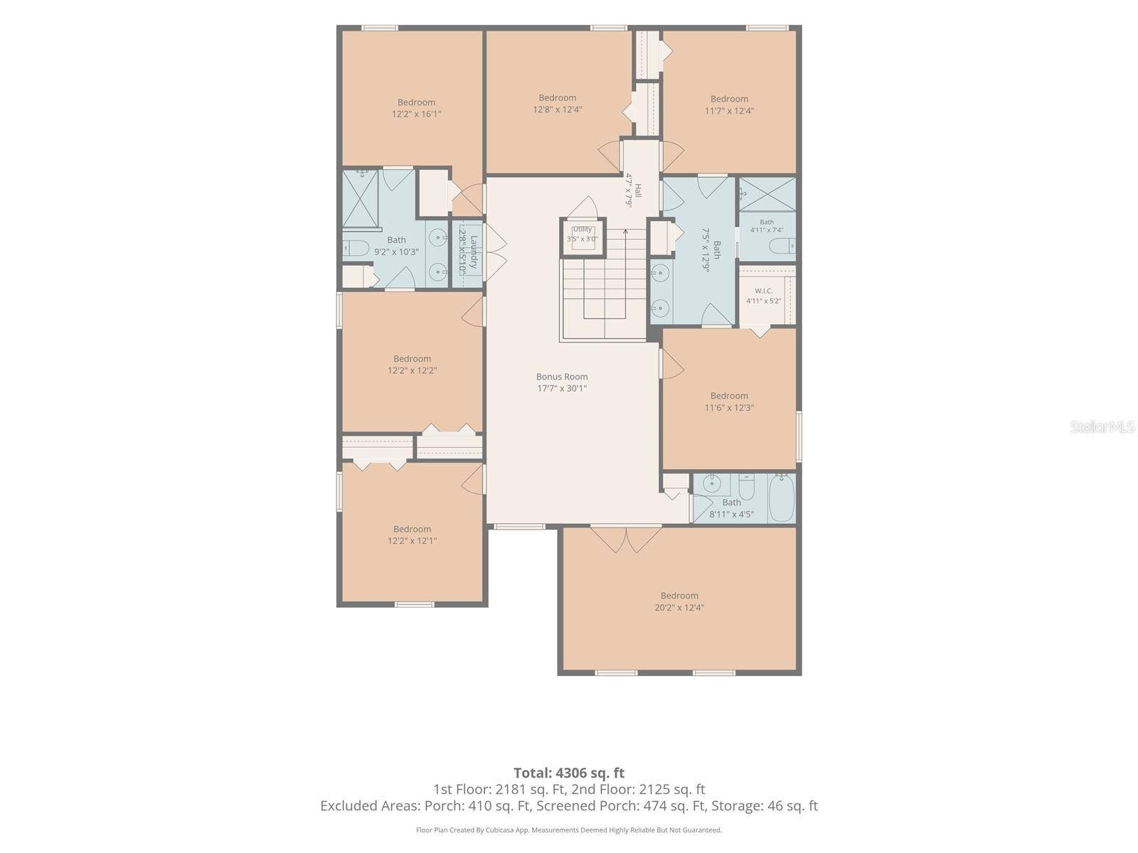 1540 MAIDSTONE COURT, Davenport, FL 33896 Floor plan - second floor