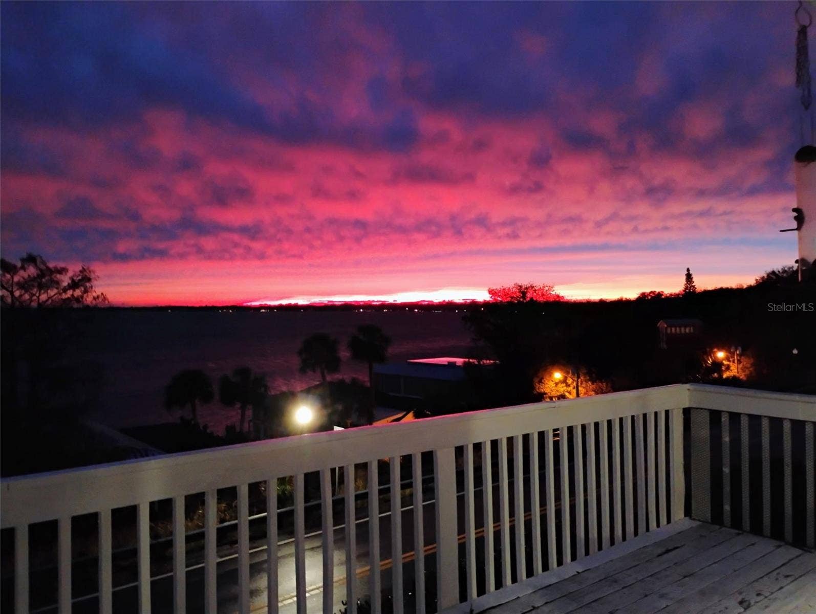 Evening view from back porch