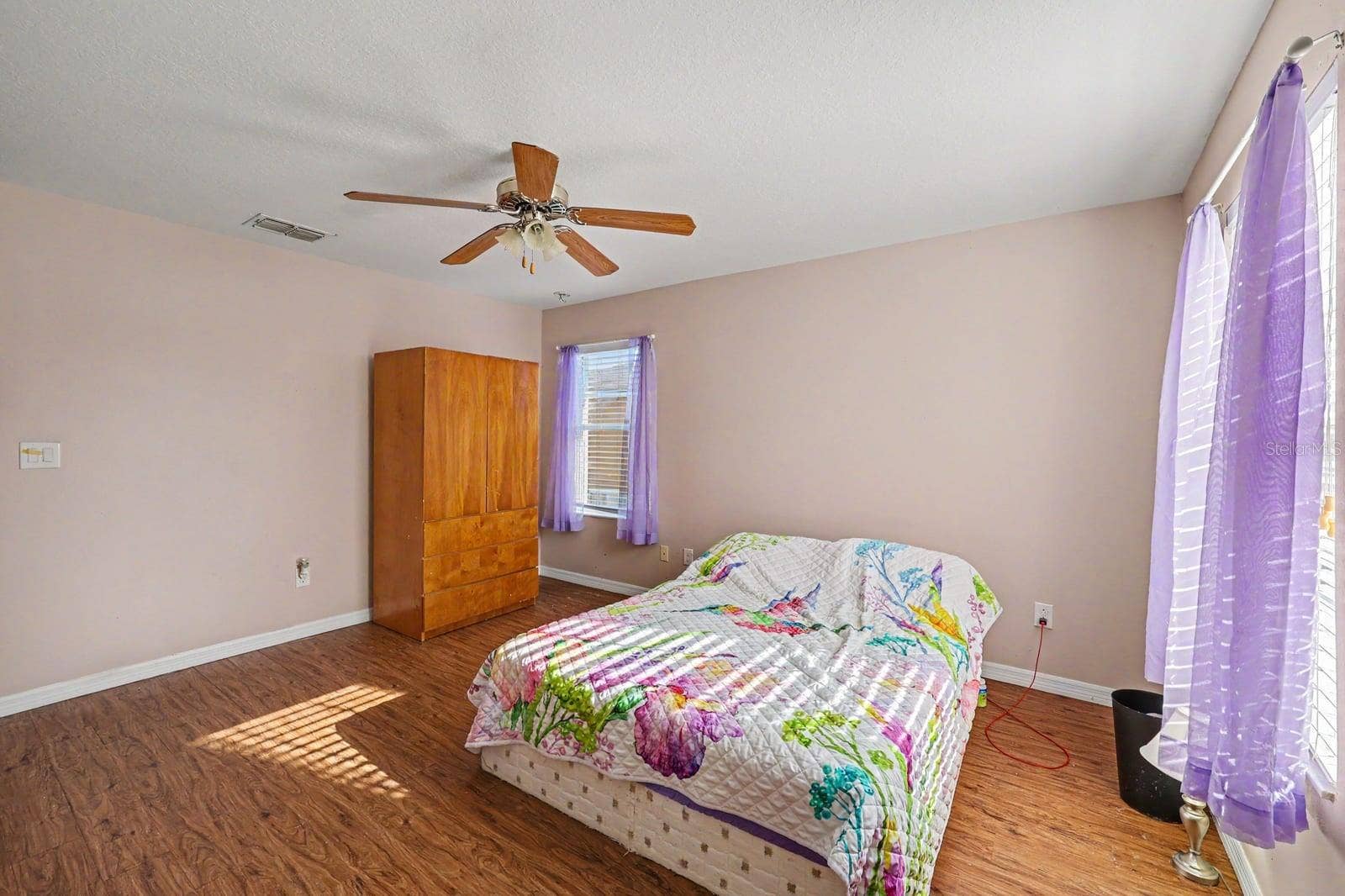 5705 NEW INDEPENDENCE PARKWAY, Winter Garden, FL 34787 Spacious Bedroom with Wood Storage, Multiple Windows & Fan