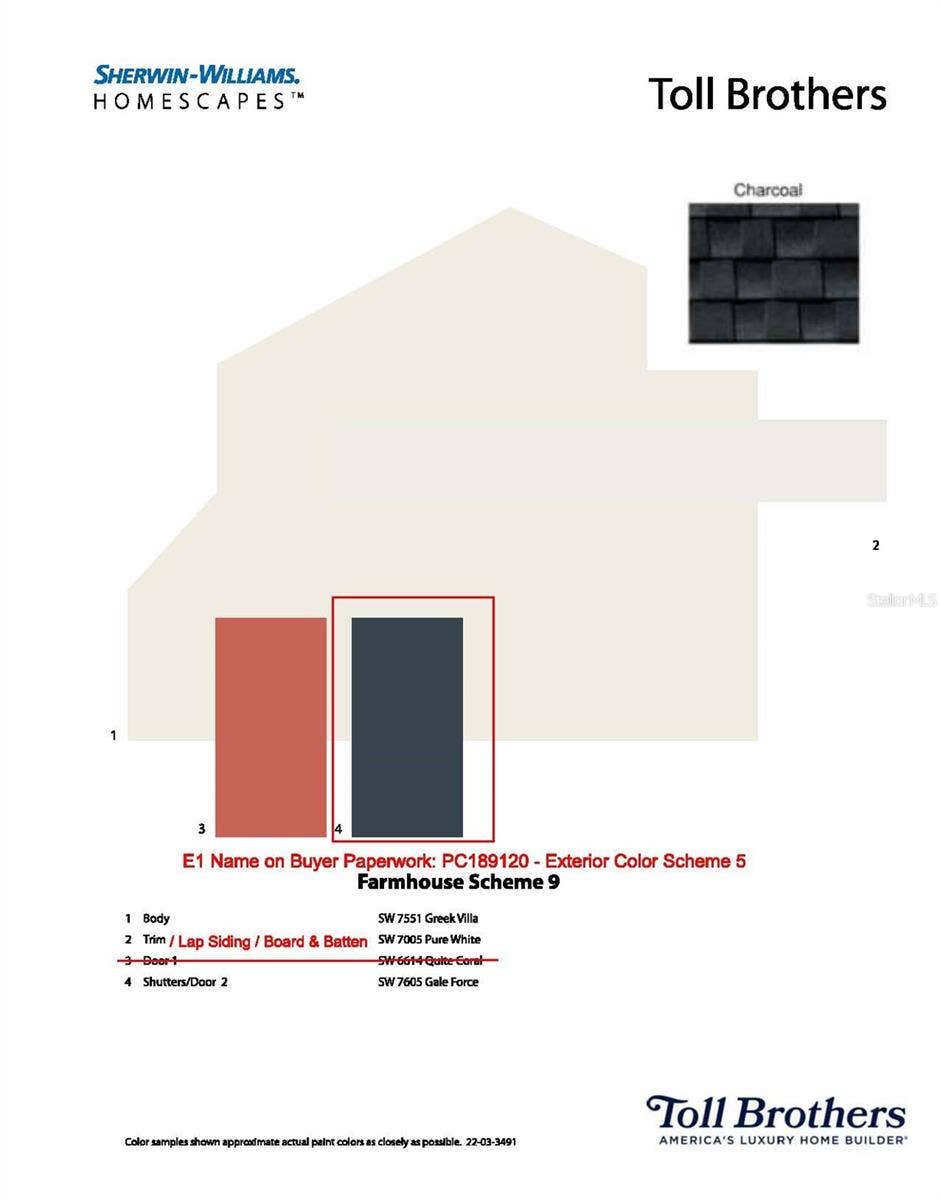 2753 ARBOR DUNE AVENUE, Apopka, FL 32712 Exterior paint selection