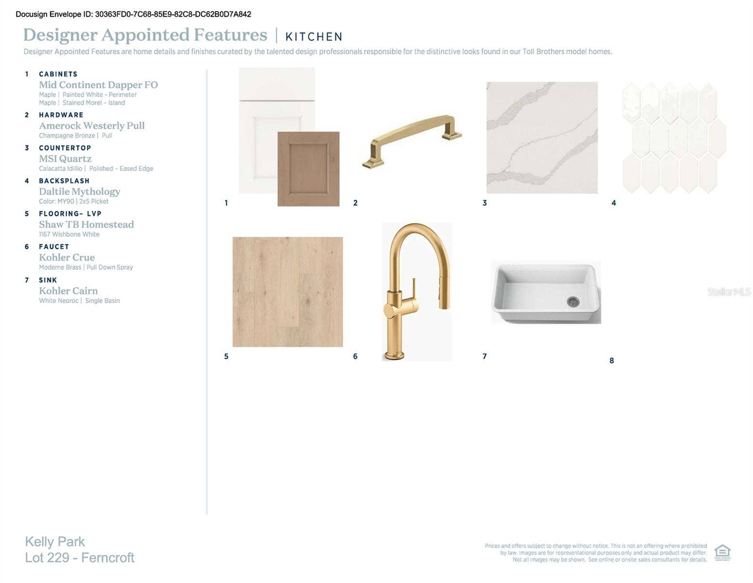 Designer-appointed features selected by our team of professional designers