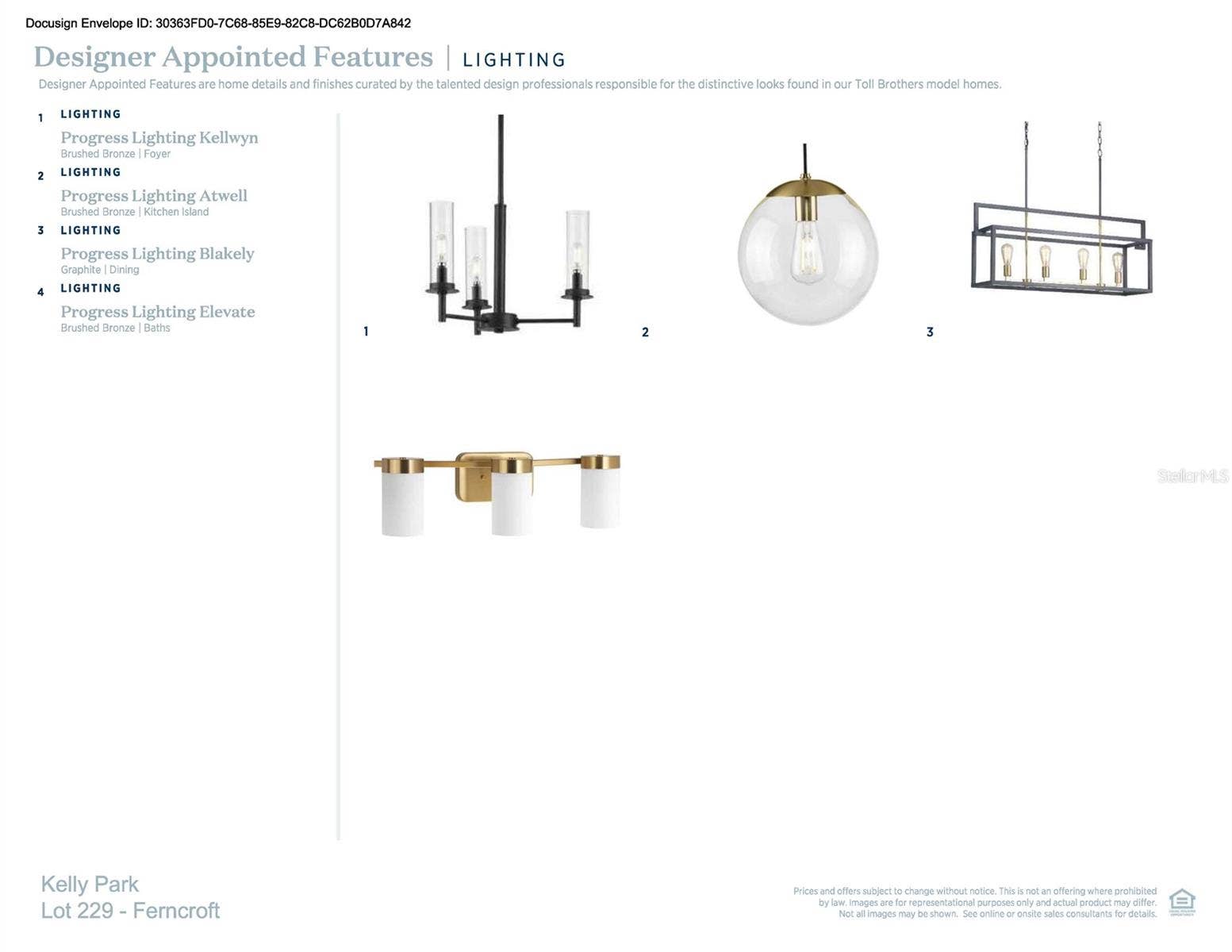 Designer-appointed features selected by our team of professional designers