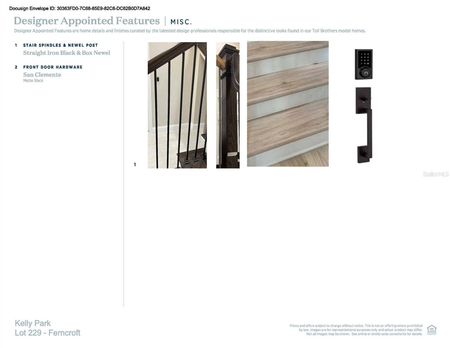 Designer-appointed features selected by our team of professional designers