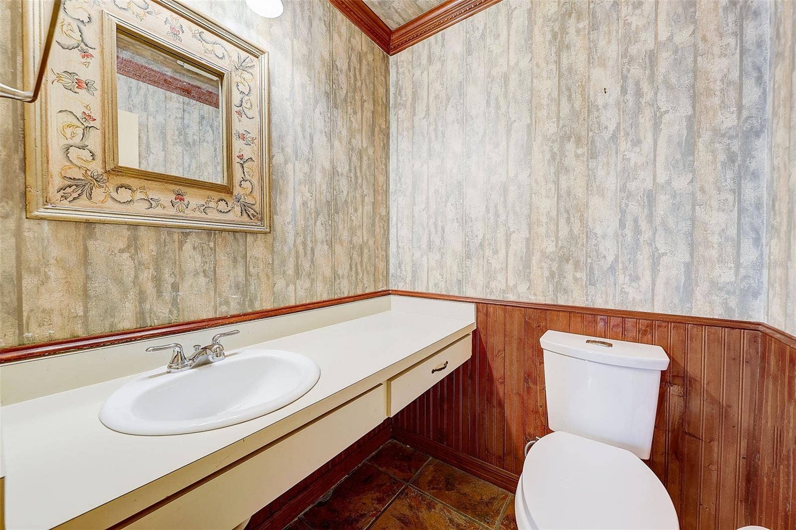 ***This bathroom has been painted since these pictures*** Downstairs half bathroom.
