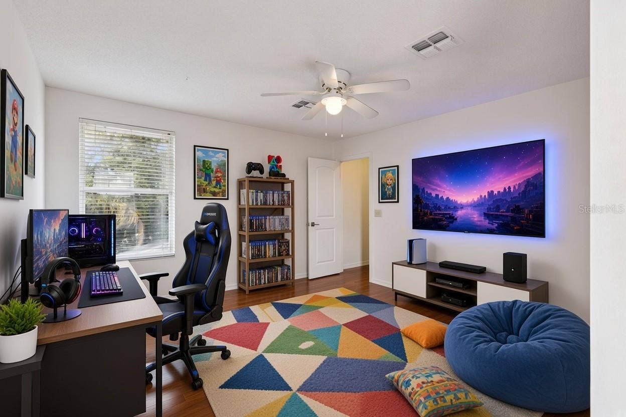 13714 HUNTWICK DRIVE, Orlando, FL 32837 Bedroom #5 upstairs, can double as a loft, homeschooling area or workout room