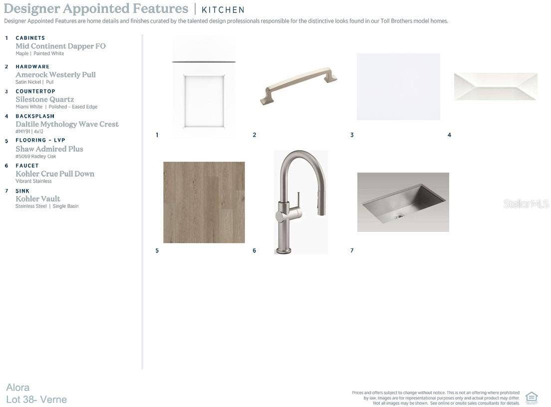 Kitchen finishes