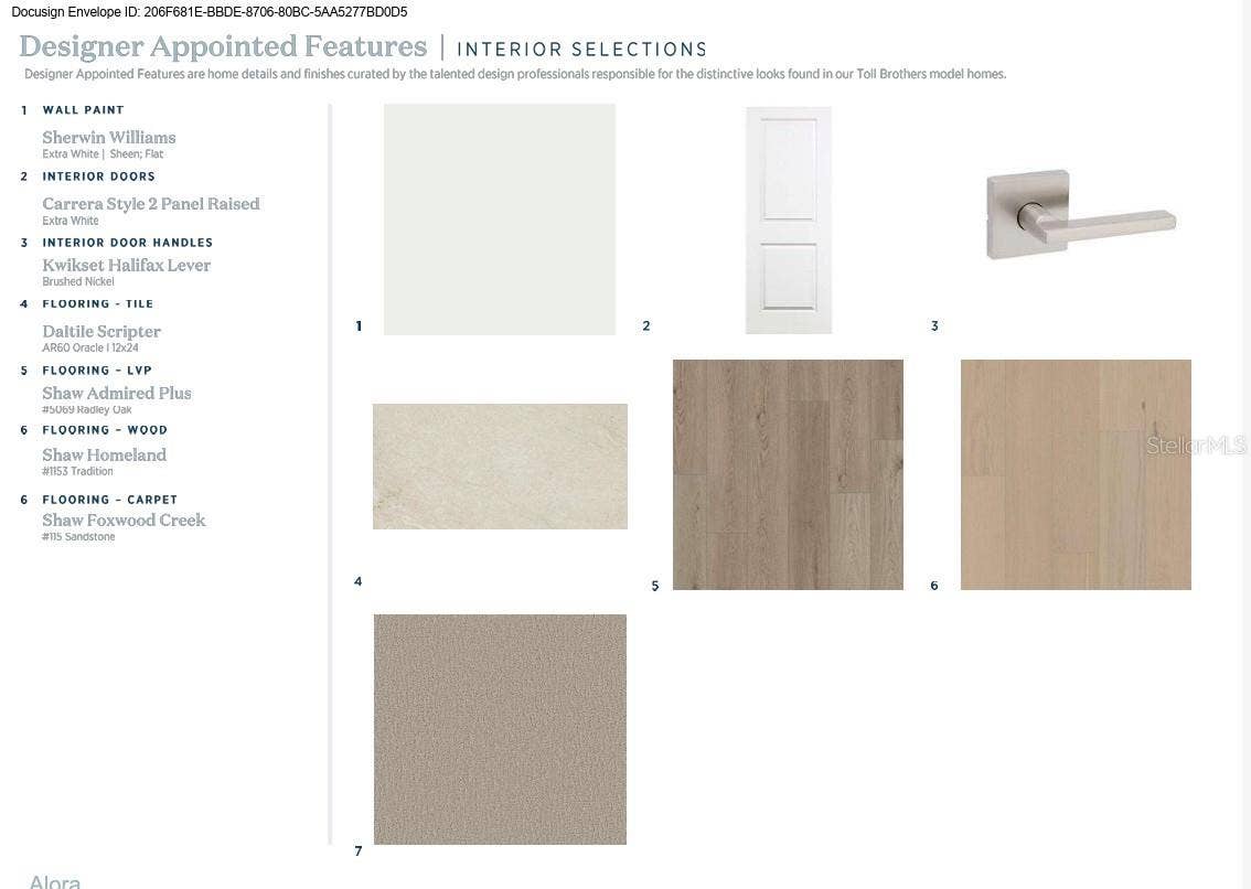 Interior finishes