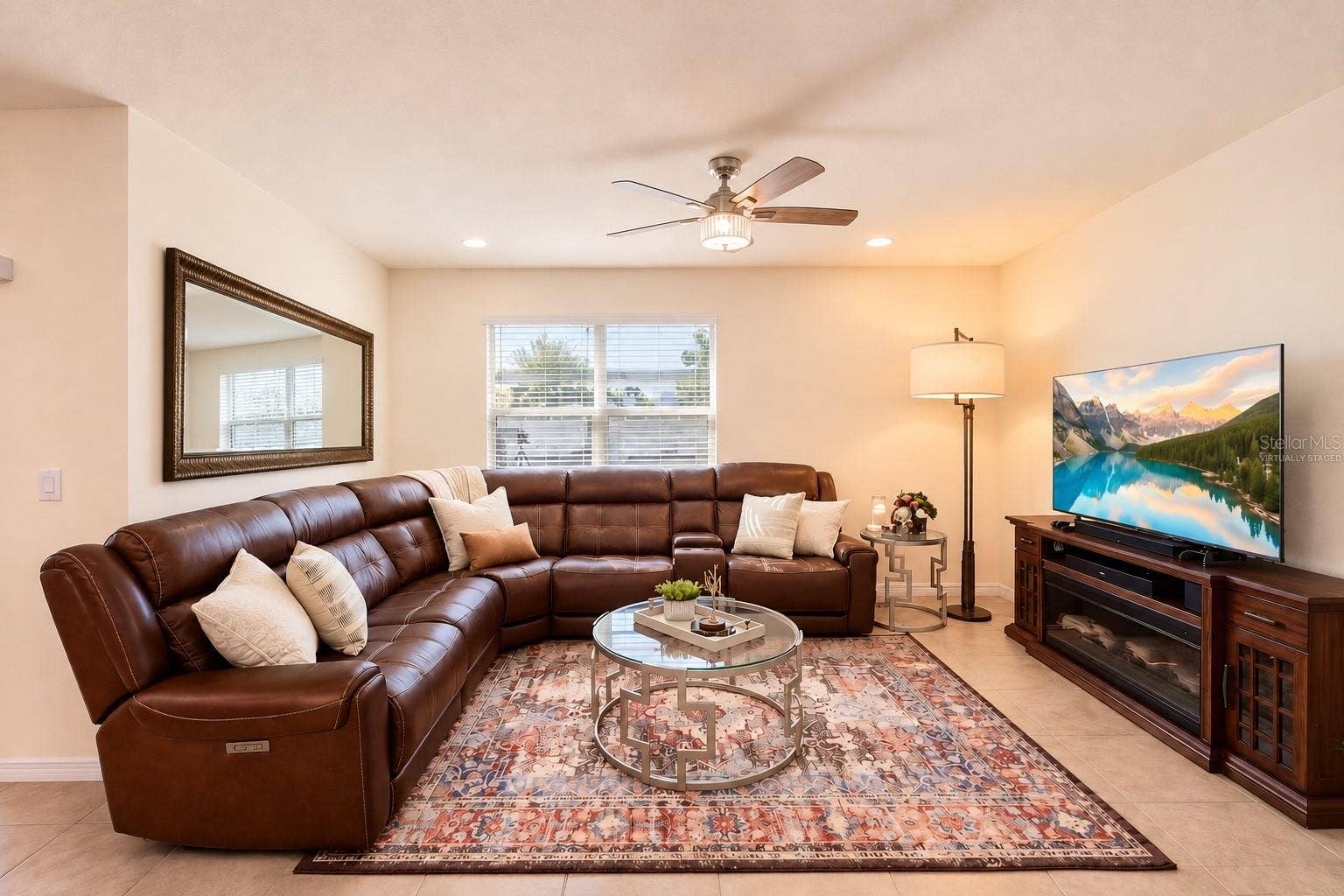 Living Room-virtually staged