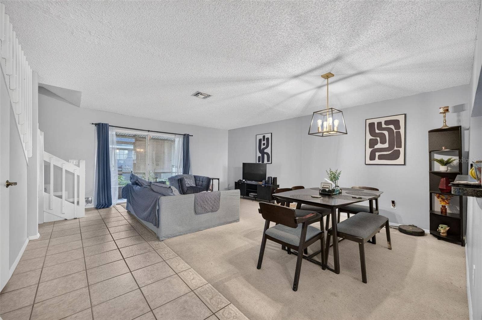Lovely living/dining space with great flow.