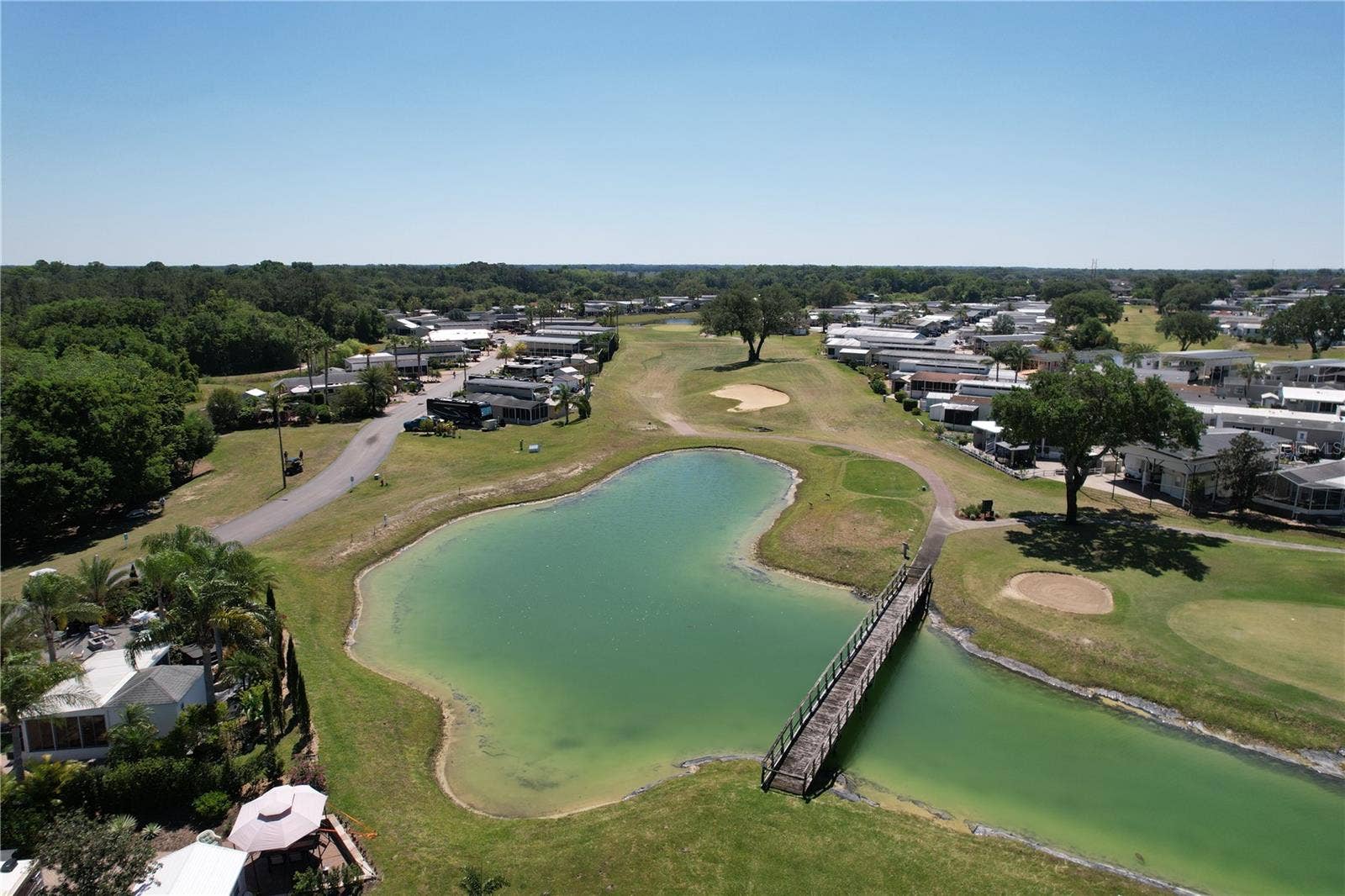 Pond on the course
