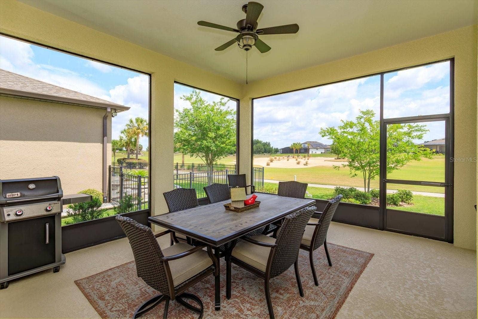 5663 SW 92ND AVENUE ROAD, Ocala, FL 34481 Screened Lanai with Private Golf Course View