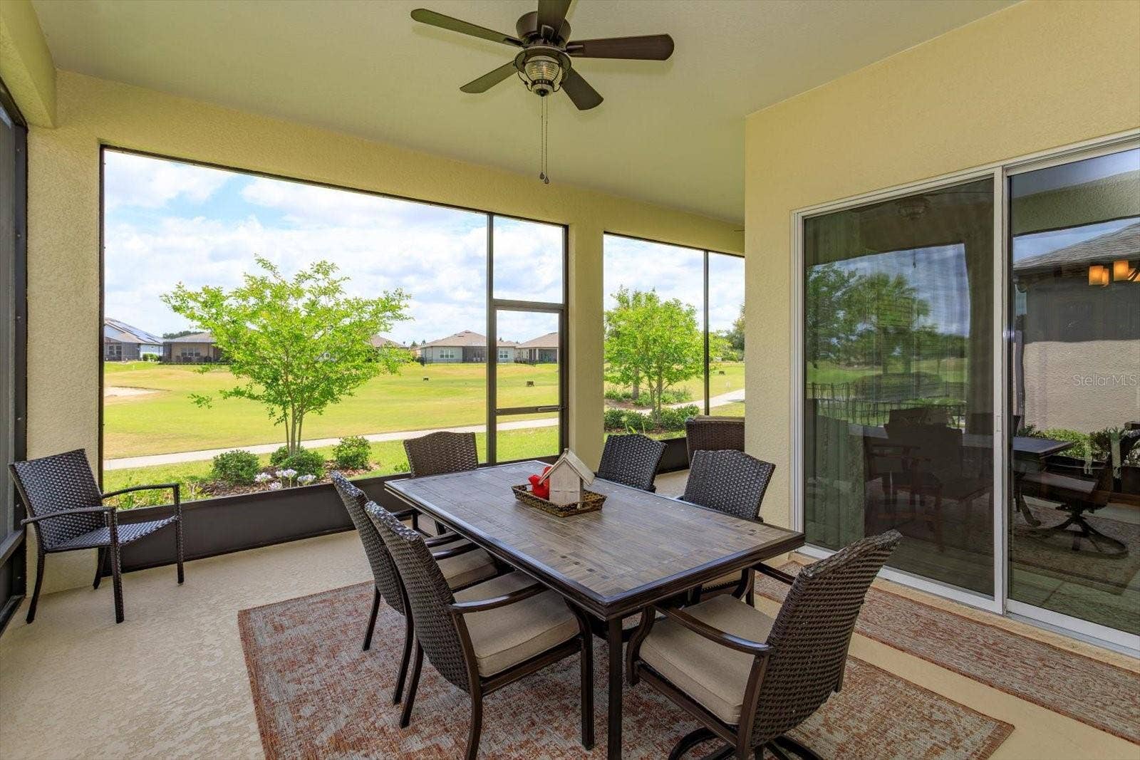 5663 SW 92ND AVENUE ROAD, Ocala, FL 34481 Screened Lanai with Private Golf Course View