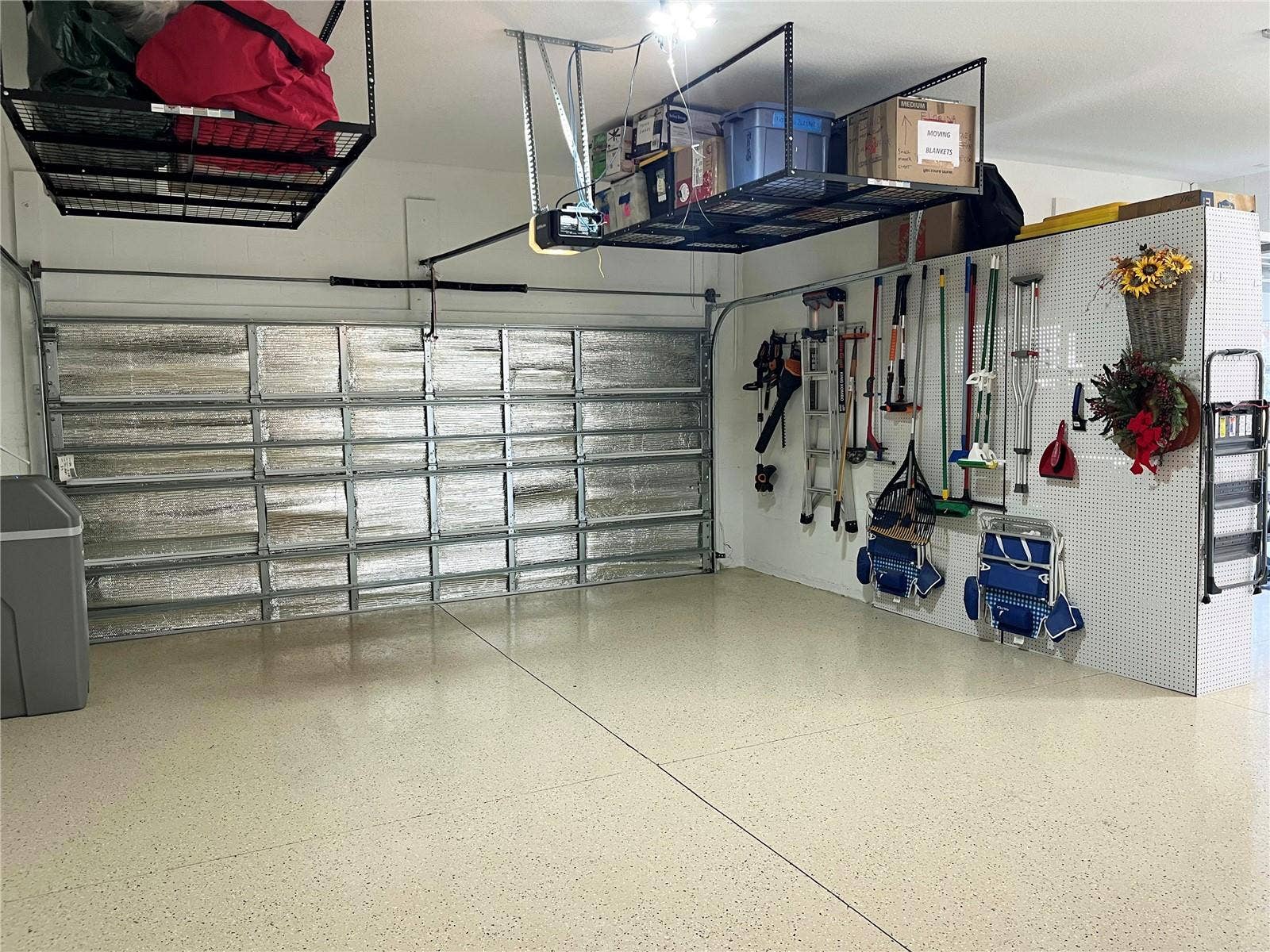 5663 SW 92ND AVENUE ROAD, Ocala, FL 34481 4-Foot Extended 3-Car Garage / Epoxy Flooring and Overhead Storage