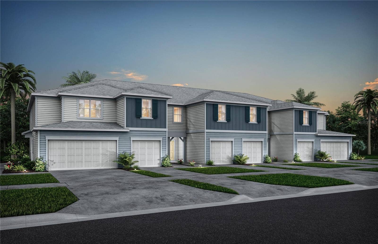 3198 EMERALD ACRES LANE, Sanford, FL 32771 Exterior Design. Artistic rendering for this new construction home. Pictures are for illustrative purposes only. Elevations, colors and options may vary.