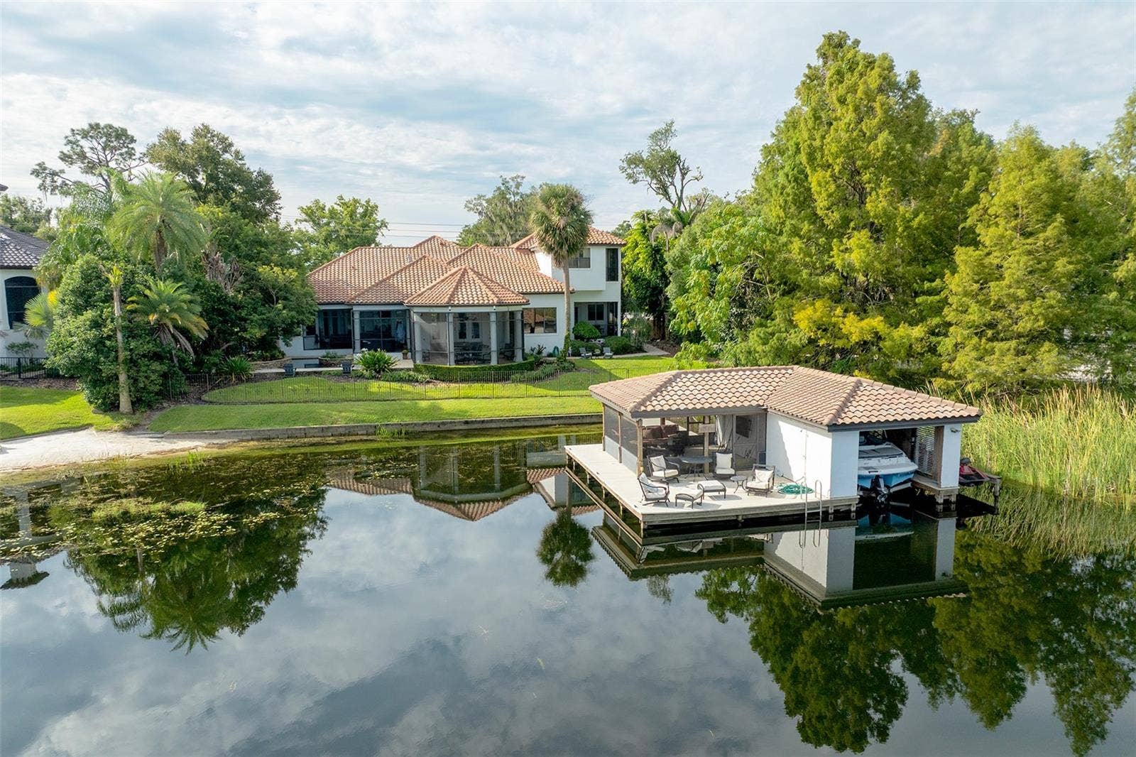 Boat Dock and Rear Elevation