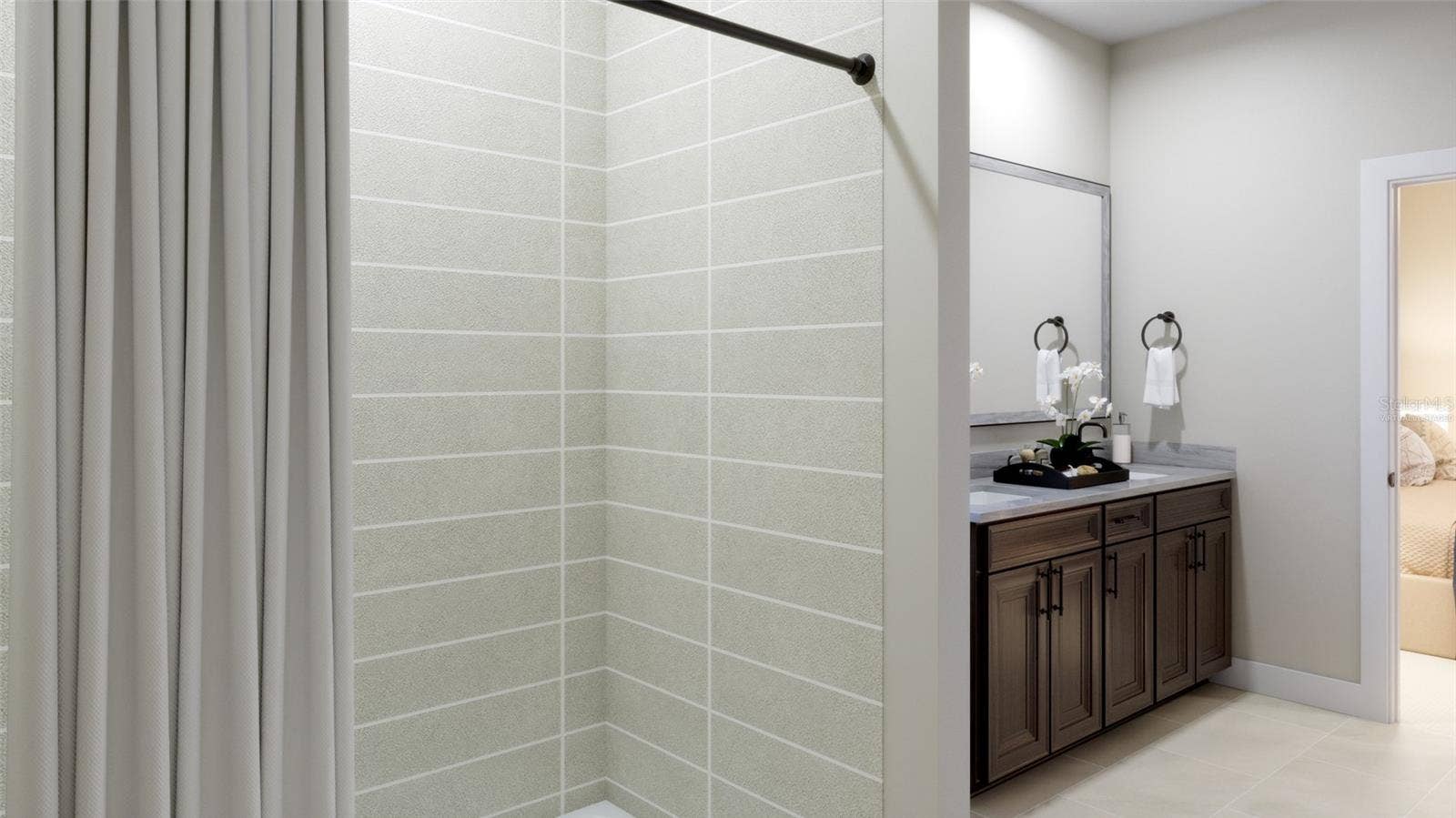 740 FARFIELDS STREET, Deland, FL 32720 Primary Bathroom Rendering (Virtually Staged)