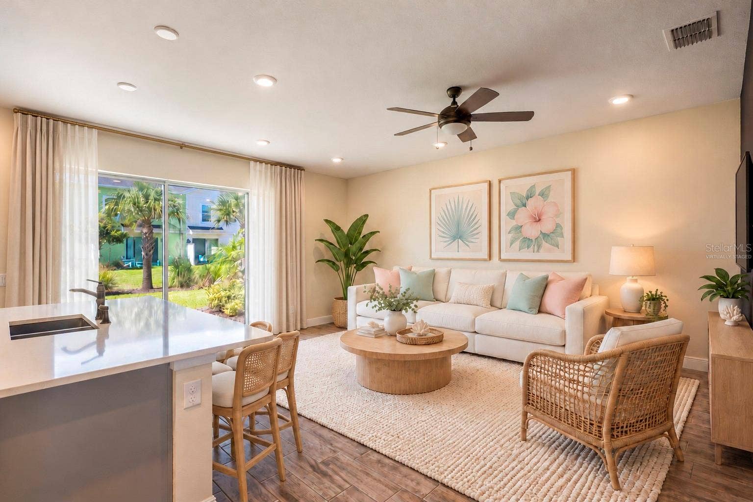 2910 CASTAWAY LANE, Kissimmee, FL 34747 Living Room (virtually staged)