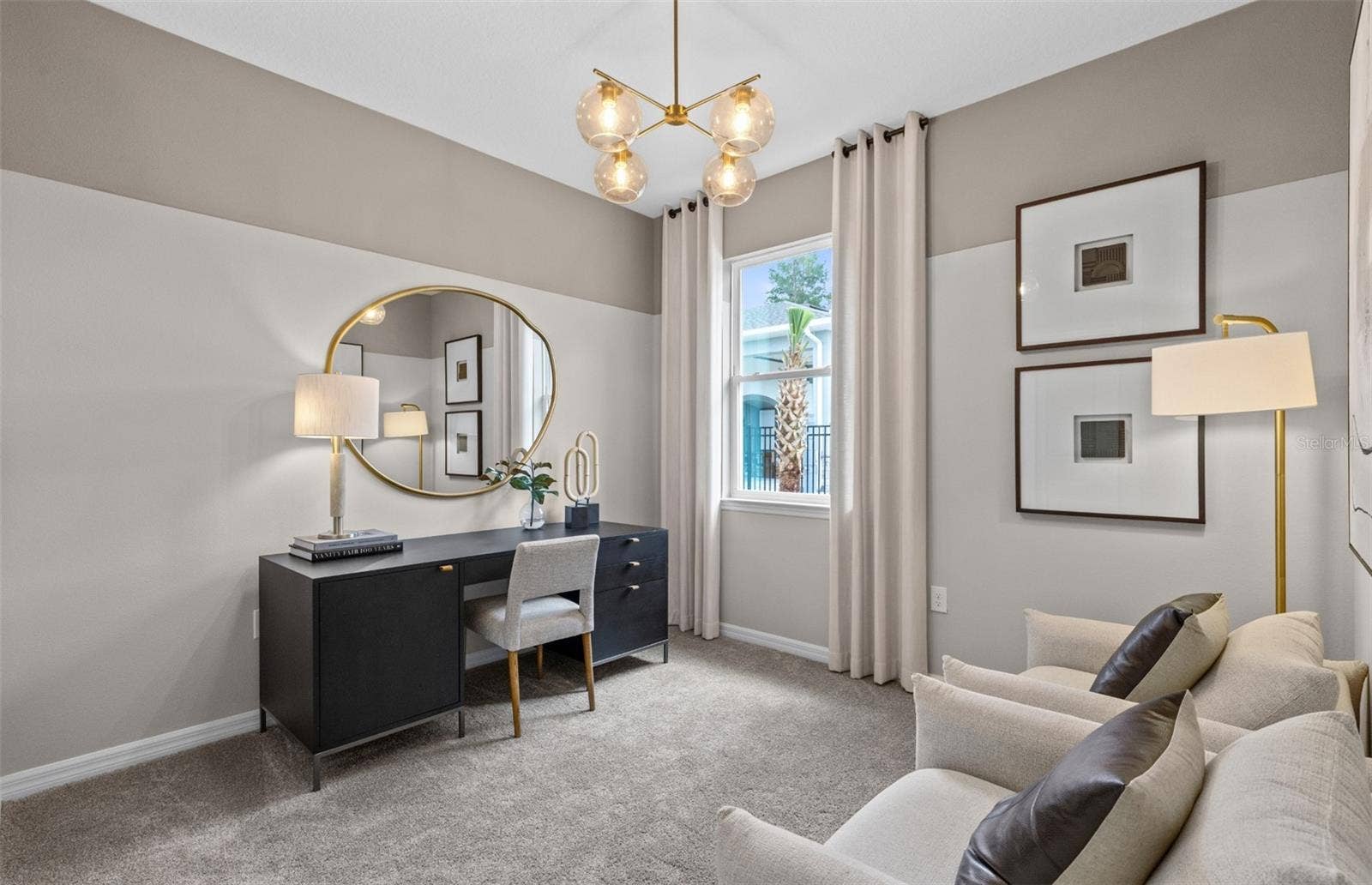 Model Home Design Only. Pictures and furnishings are for illustrative purposes only. Elevations, colors and options may vary. Furniture is for model home staging only.