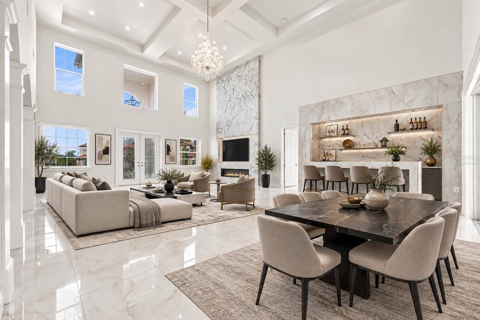Virtually staged furniture