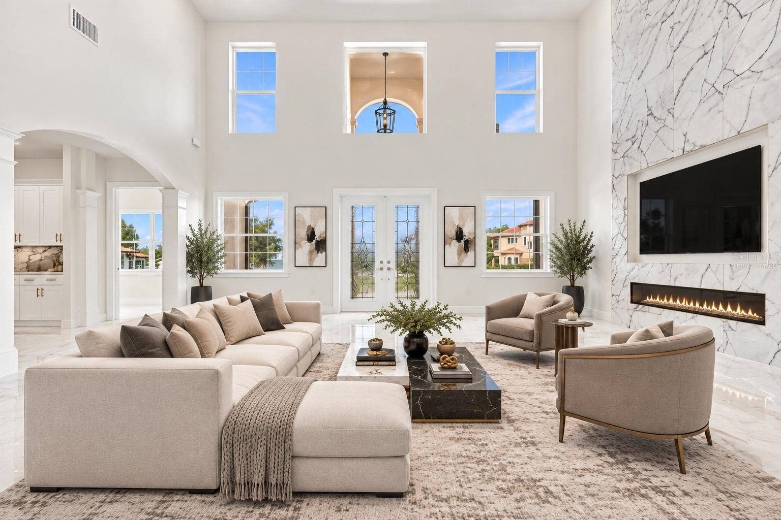 Virtually staged furniture