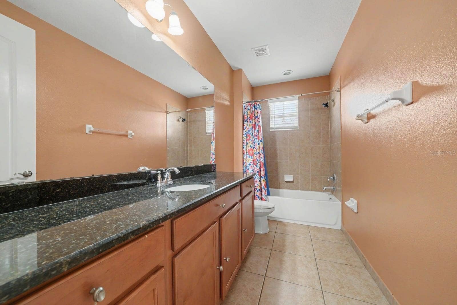 Master Bath Offers Dual Sinks, Large Mirror & Separate Shower & Tub