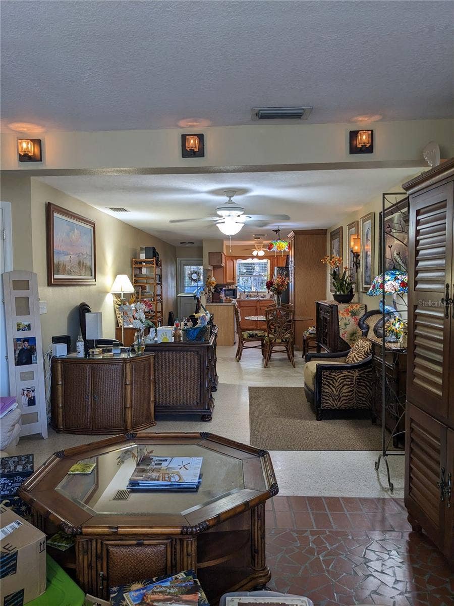 Living room, dining, kitchen