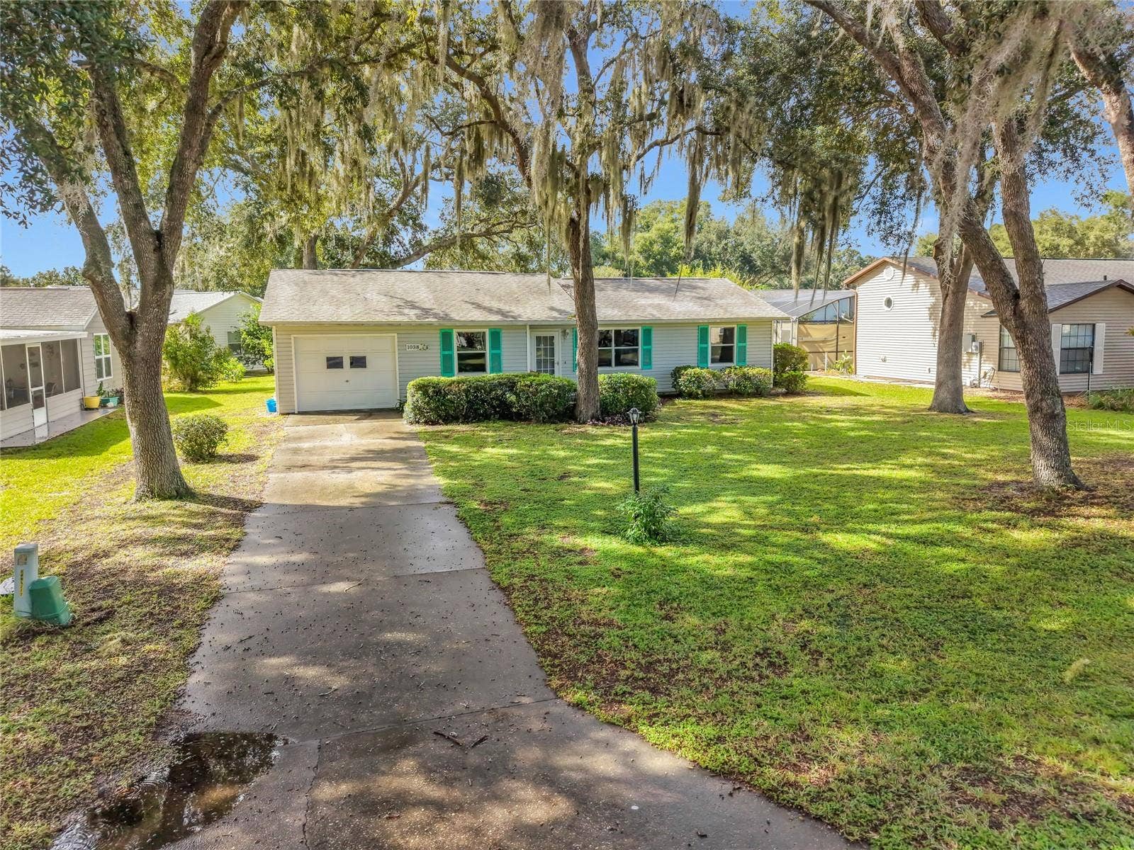 1038 SCOTCH PINE COURT, Leesburg, FL 34788 Front Driveway and Home