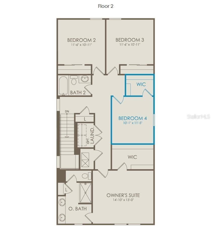 1174 FARM BRIDGE ROAD, Orlando, FL 32820 Floor Plan - Floor Two