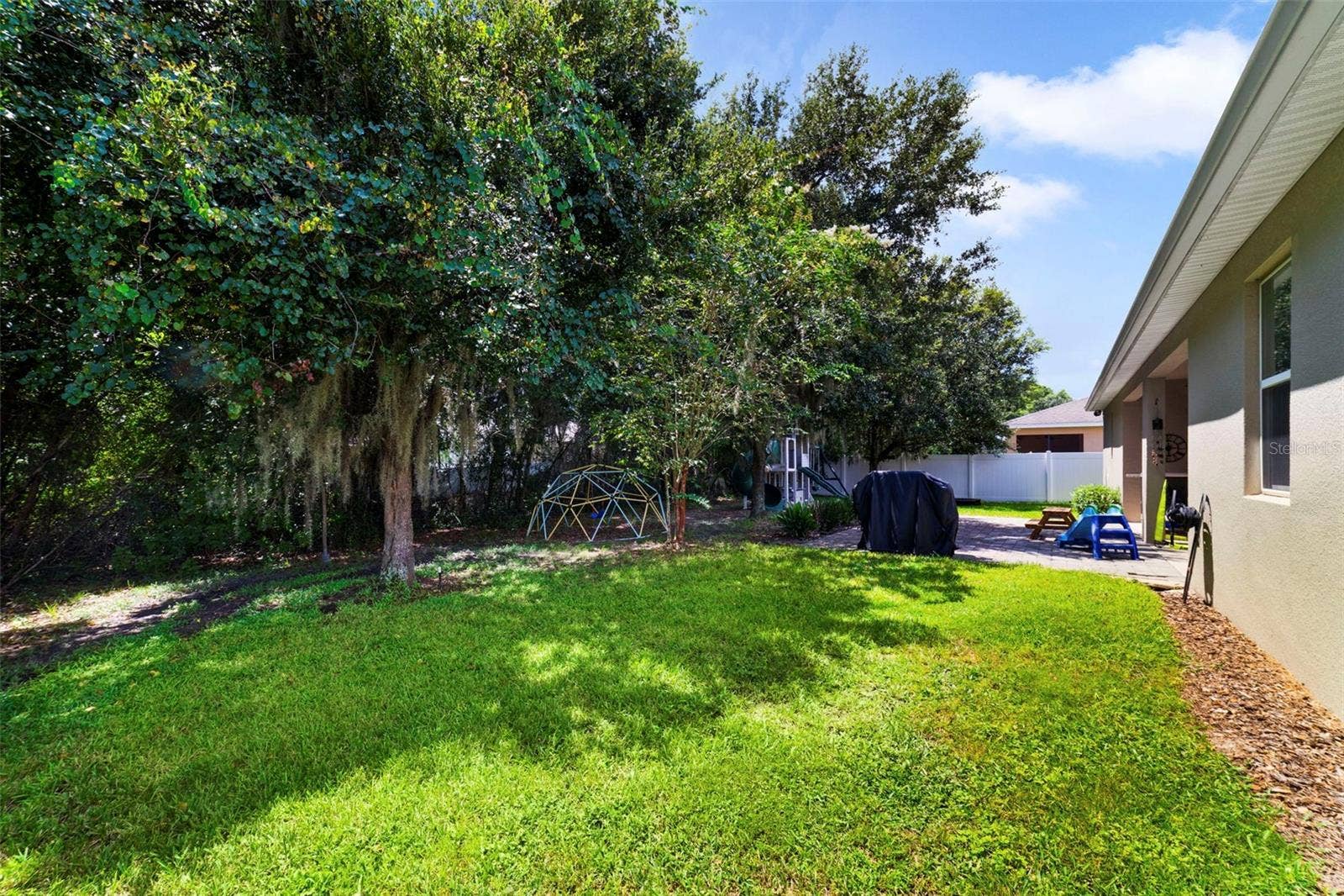 611 MEADOW SAGE DRIVE, Deland, FL 32724 Backyard, wooded views.