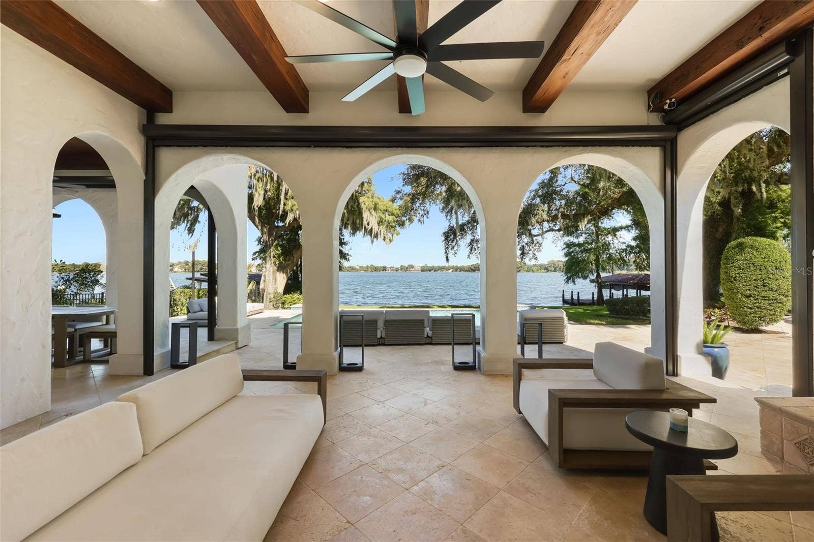 541 VIRGINIA DRIVE, Winter Park, FL 32789 Covered lanai with retractable screens