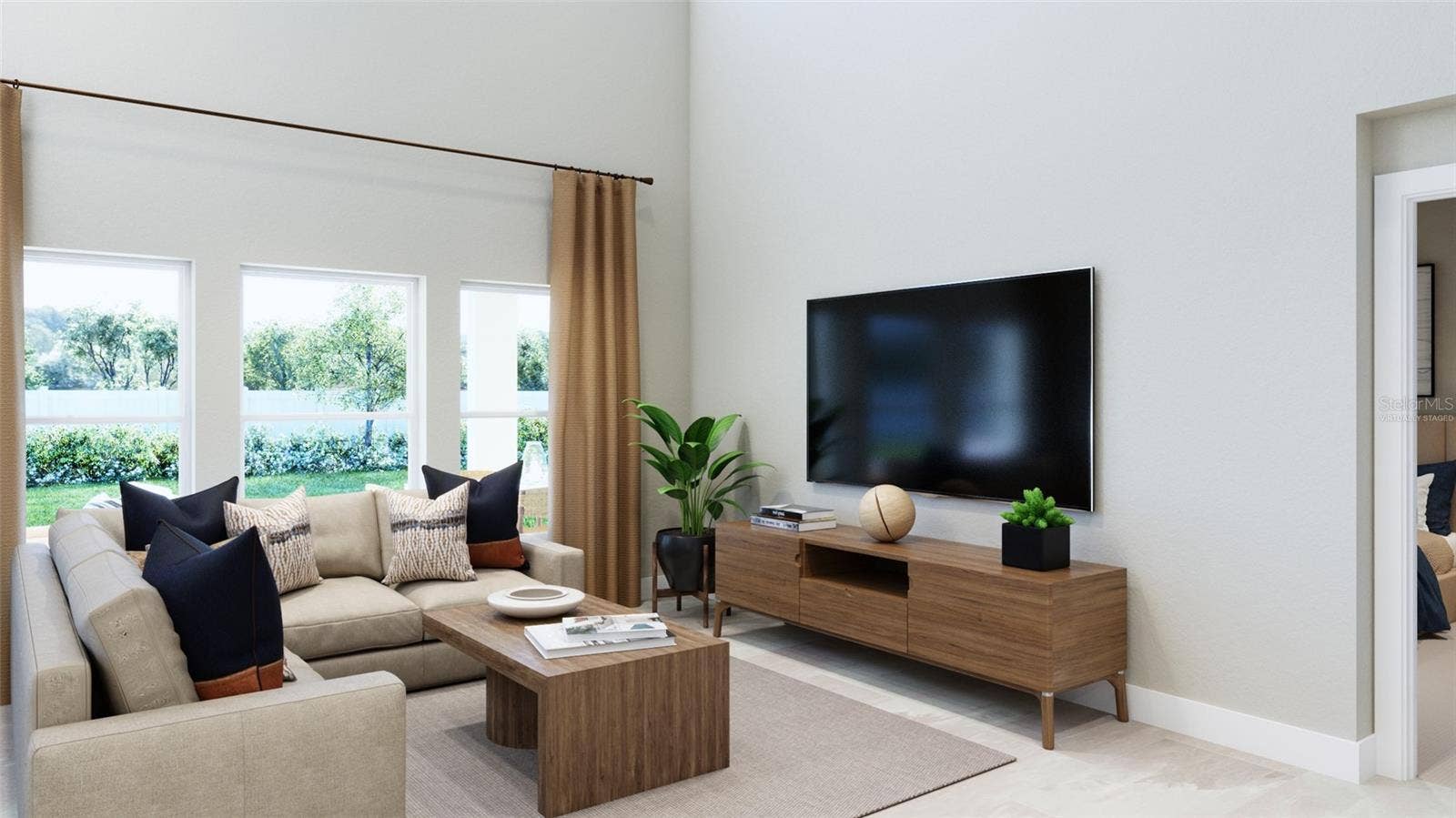 1827 LINK LOOP, St Cloud, FL 34771 Great Room Rendering (Virtually Staged)