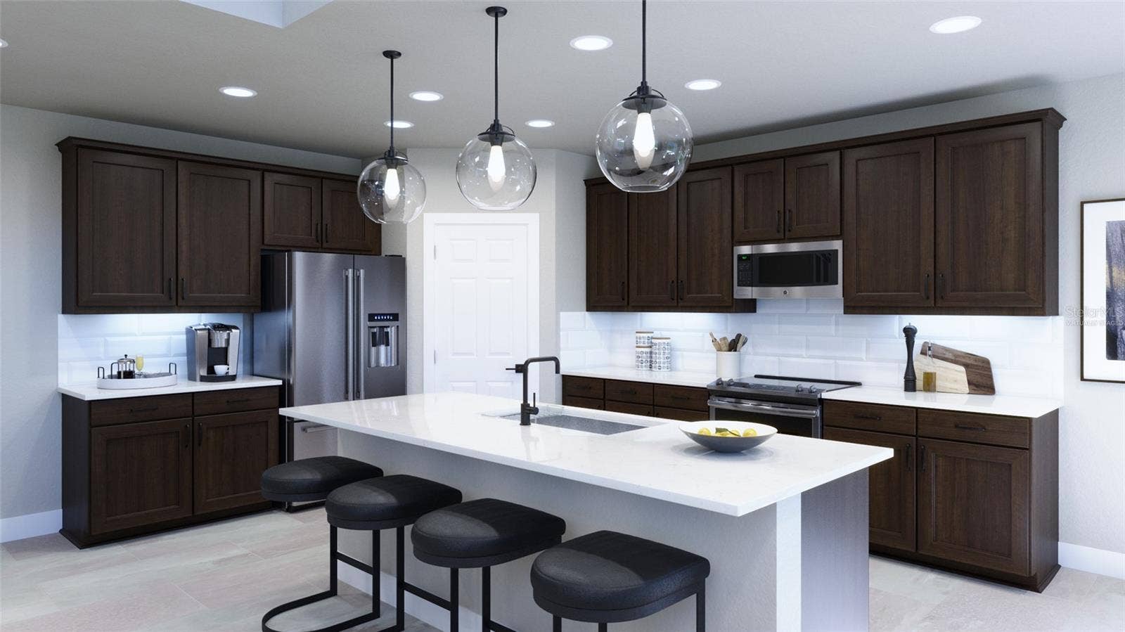 1827 LINK LOOP, St Cloud, FL 34771 Kitchen Rendering (Virtually Staged)