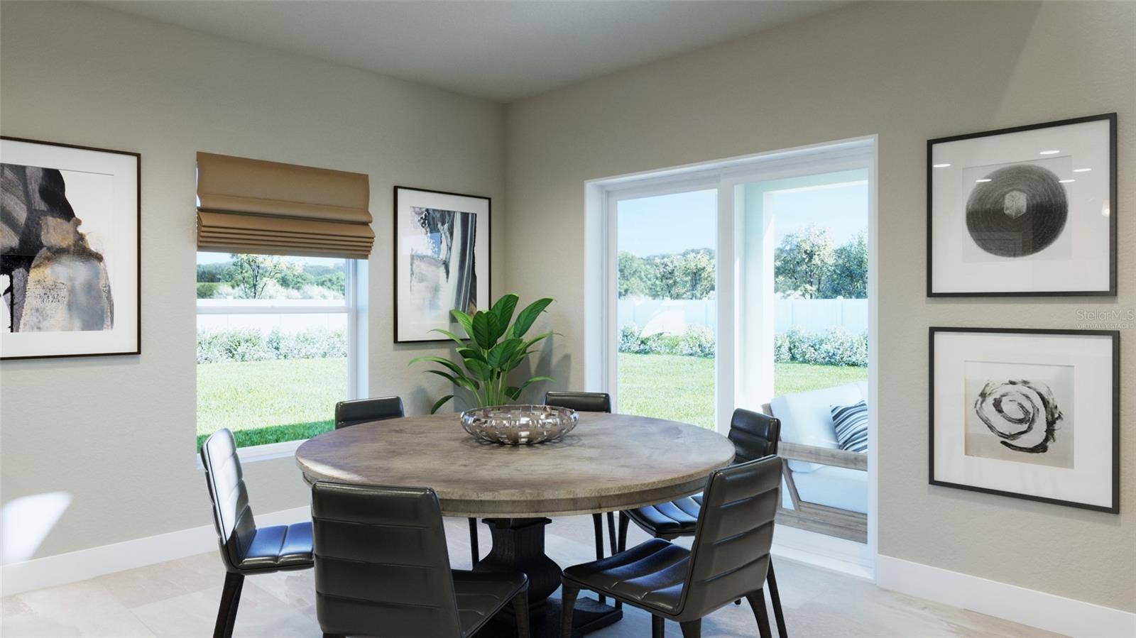 1827 LINK LOOP, St Cloud, FL 34771 Breakfast Nook Rendering (Virtually Staged)
