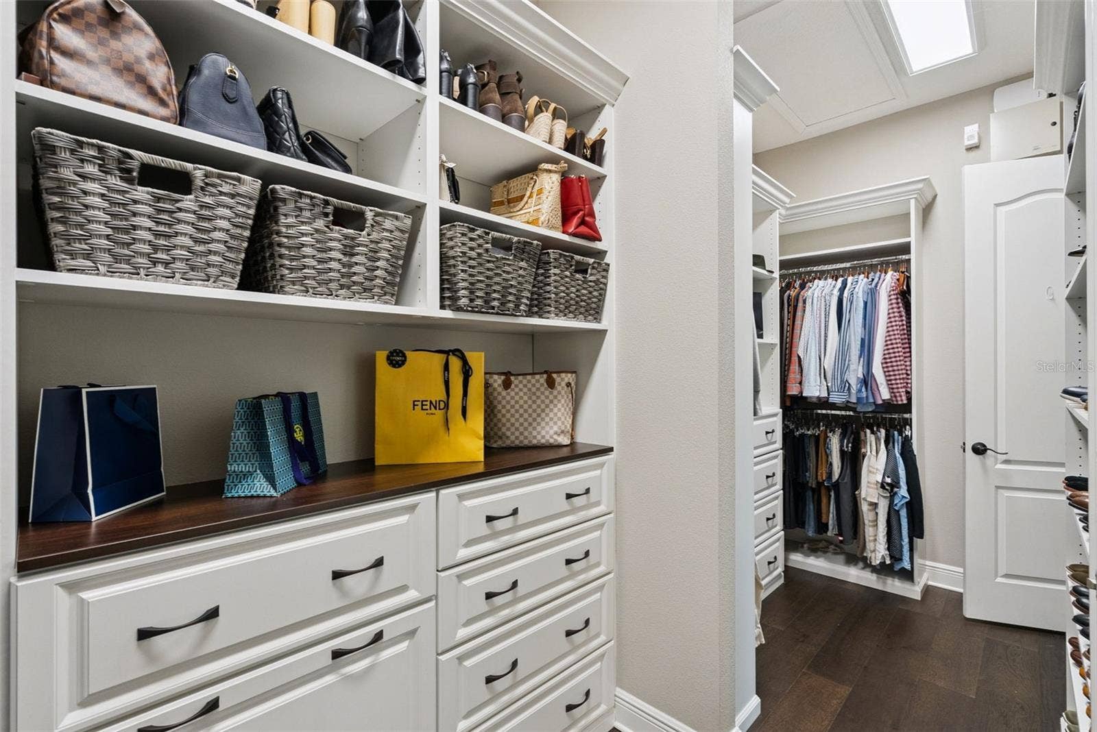 custom closet system by Closets by Design