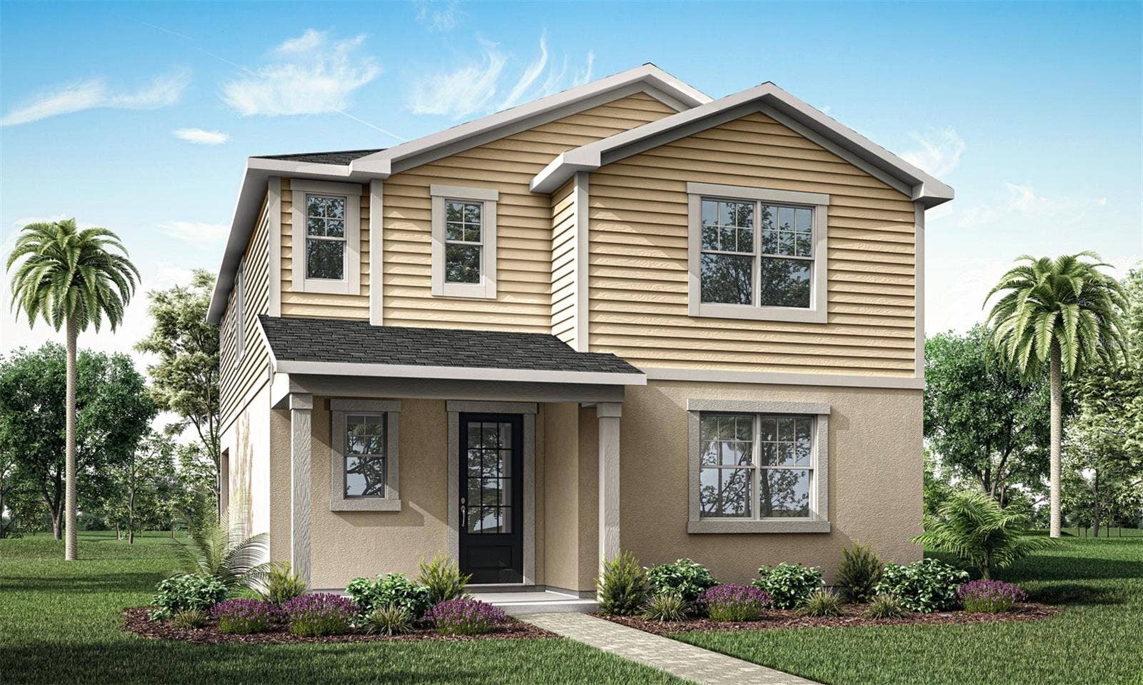 13761 LOW TIDE ALLEY, Orlando, FL 32832 Meridian Parks - Windley Floorplan - Low Country Elevation - Architect's Rendering
