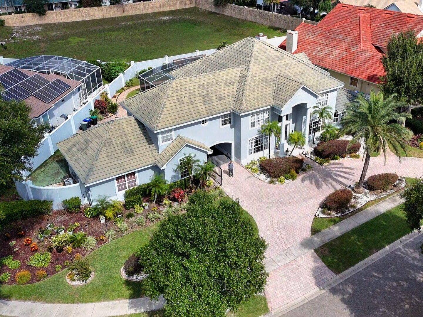 Aerial view of the estate