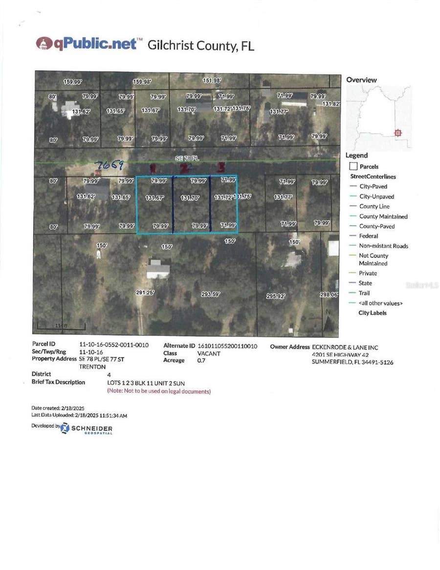Property photo for 0 SE 78TH PLACE, Trenton, FL