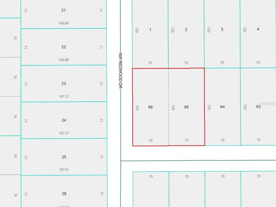 Property photo for LOTS 65 & 66 NW BANYAN LANE, Dunnellon, FL