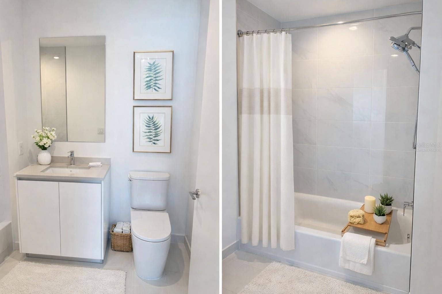400 CENTRAL AVENUE, #2603, St Petersburg, FL 33701 Ensuite Bathroom #3 in Bedroom #3 - Virtually Staged