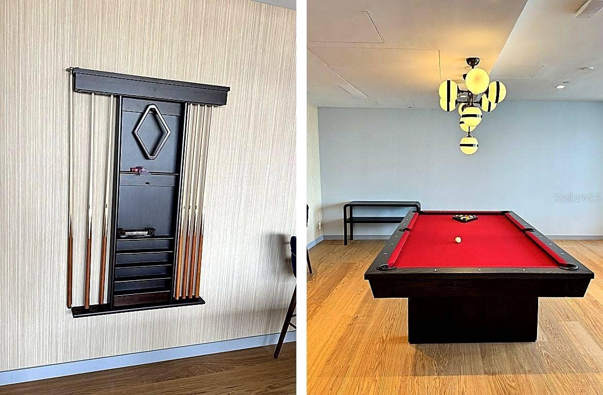 400 CENTRAL AVENUE, #2603, St Petersburg, FL 33701 Amenities - Pool table located in media room on the 7th floor