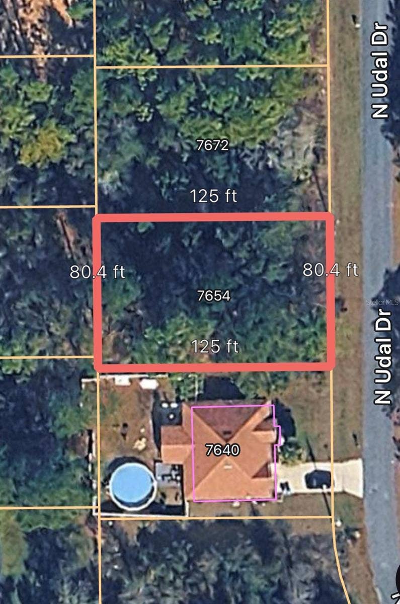 Property photo for 7654 N UDAL DRIVE, Citrus Springs, FL