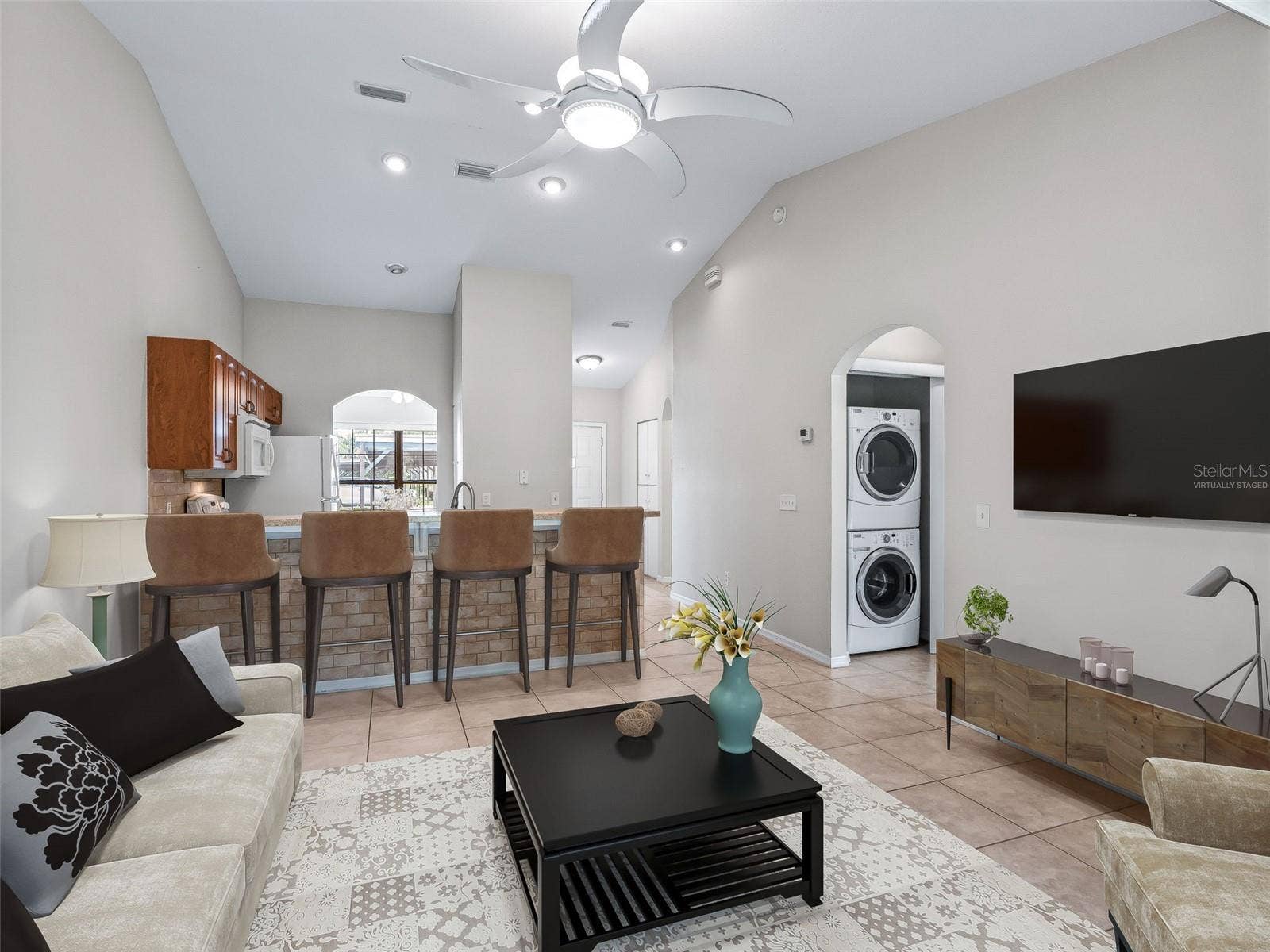 Virtually Staged Living Room