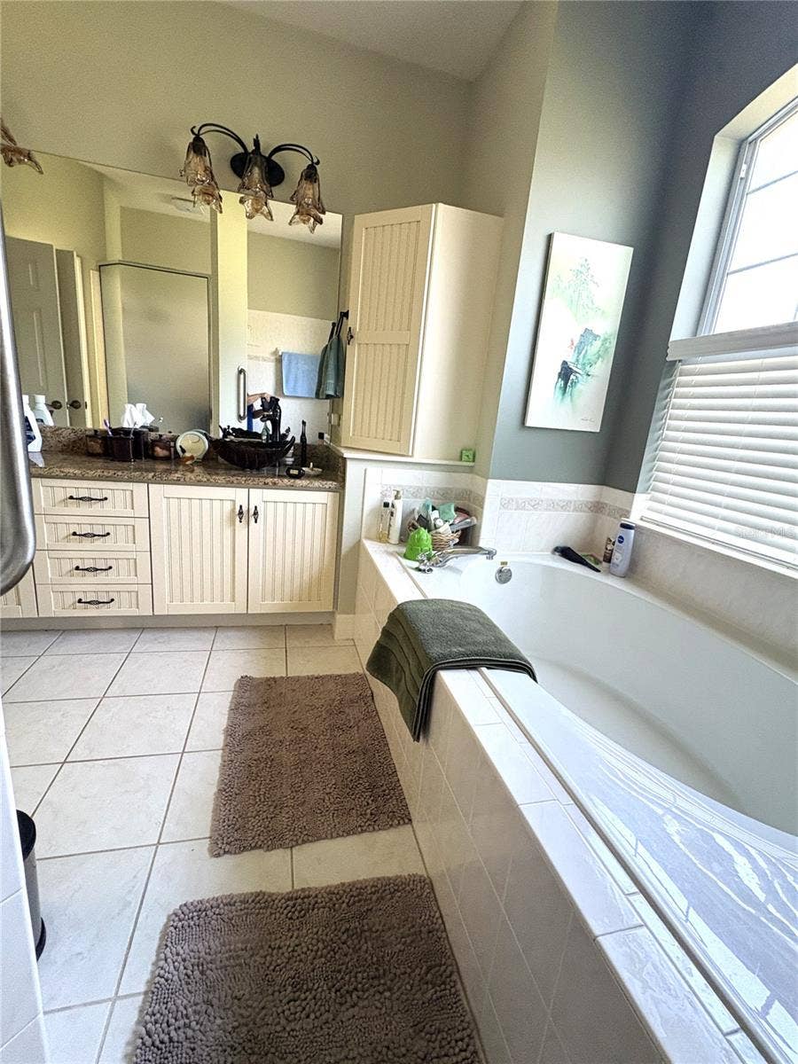 19588 SW 86TH LANE, Dunnellon, FL 34432 from shower overlooking garden/soaking tub and dual vanity