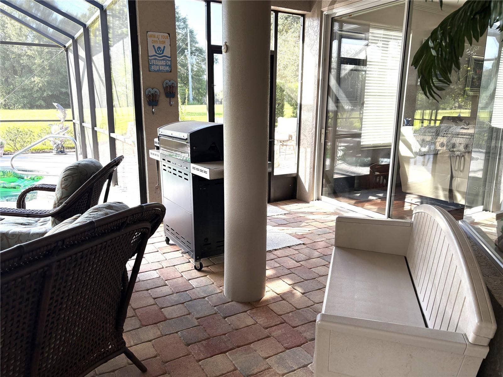 19588 SW 86TH LANE, Dunnellon, FL 34432 L-shaped lanai allows for lots of space for entertaining