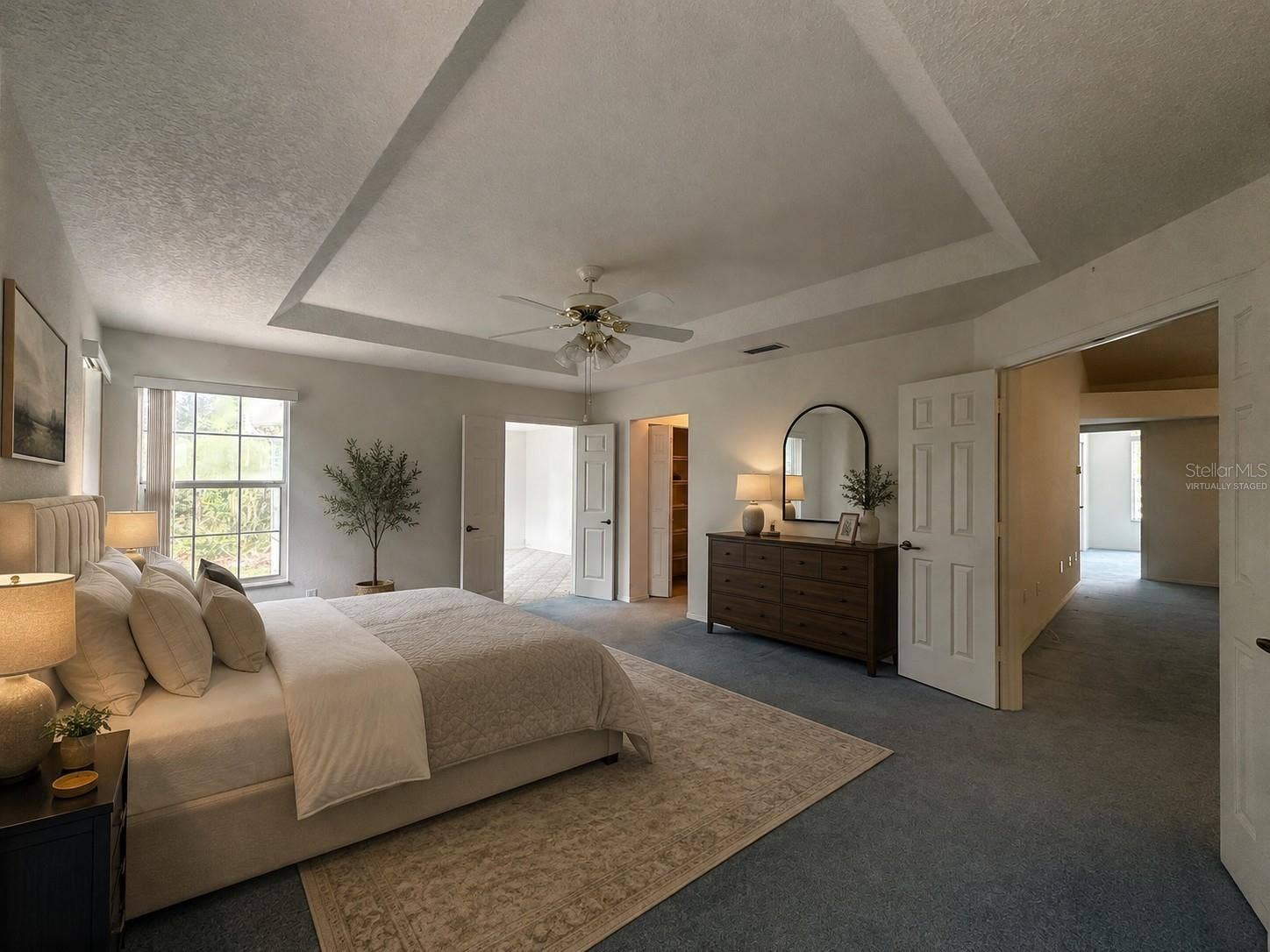 Virtually staged-Master Bedroom
