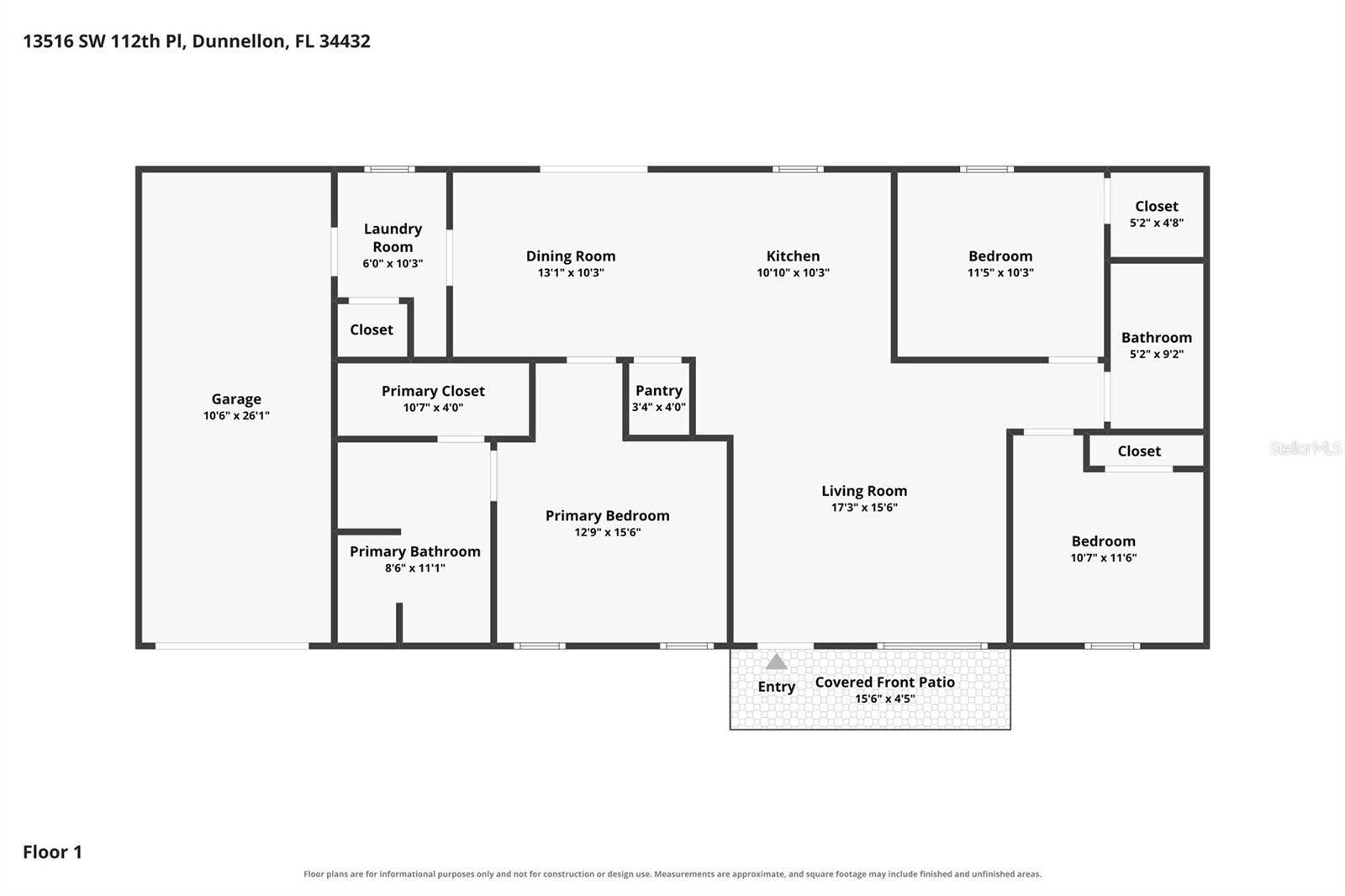 13516 SW 112TH PLACE, Dunnellon, FL 34432 13516 SW 112TH PLACE, Dunnellon, FL 34432