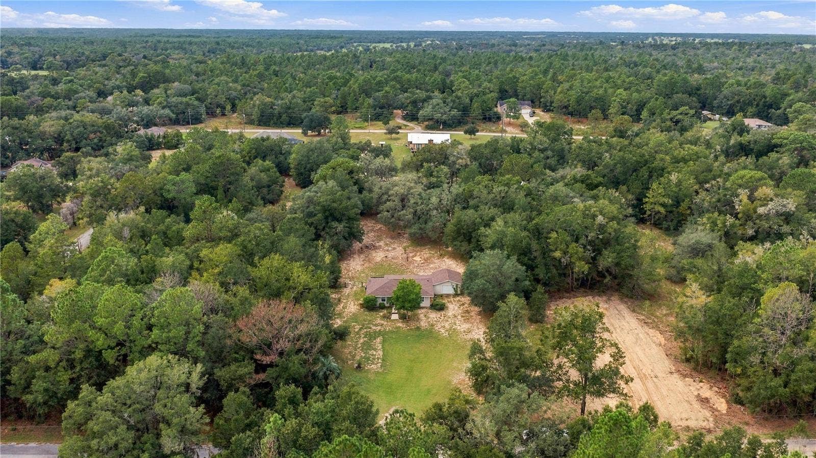 7910 SW 202ND COURT, Dunnellon, FL 34431 LOOKING FROM EAST TO WEST from over 202 ct
