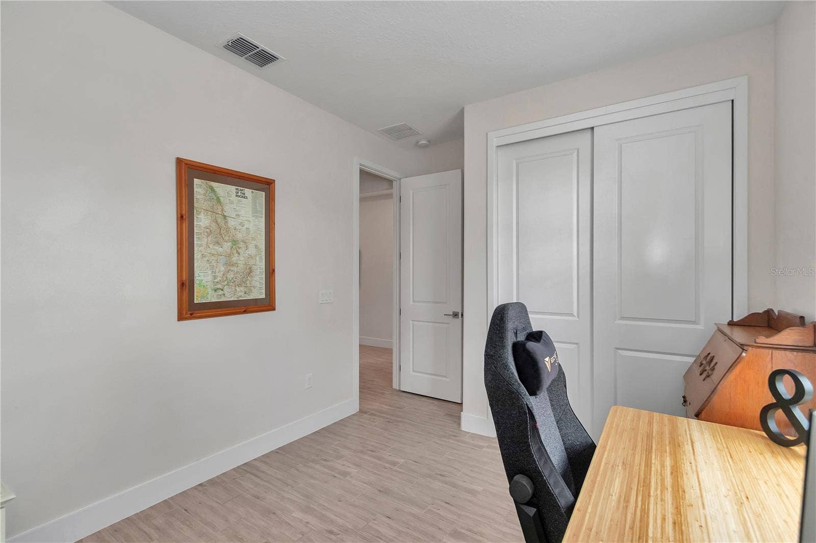 Large front bedroom - currently used as an office